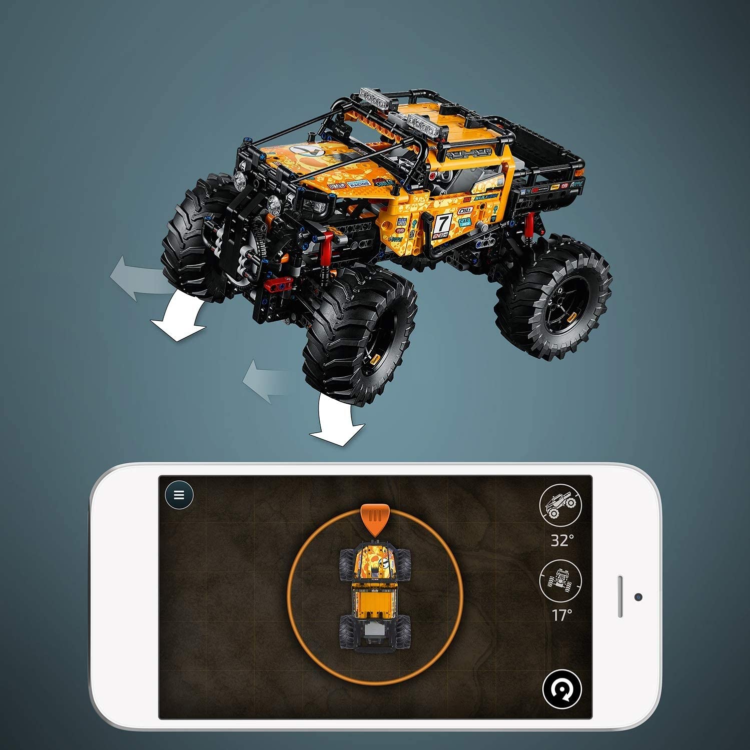 LEGO 42099 Technic Todoterreno Radical 4x4, Camión RC Teledirigido