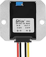 Vista 2 de DROK 12V DC Buck Converter, 8-35V to 3-27V 5A 135W Voltage Regulater Waterproof Adjustable 3V 5V 9V 12V 24V Power Supply Transformer Step-Down Volt
