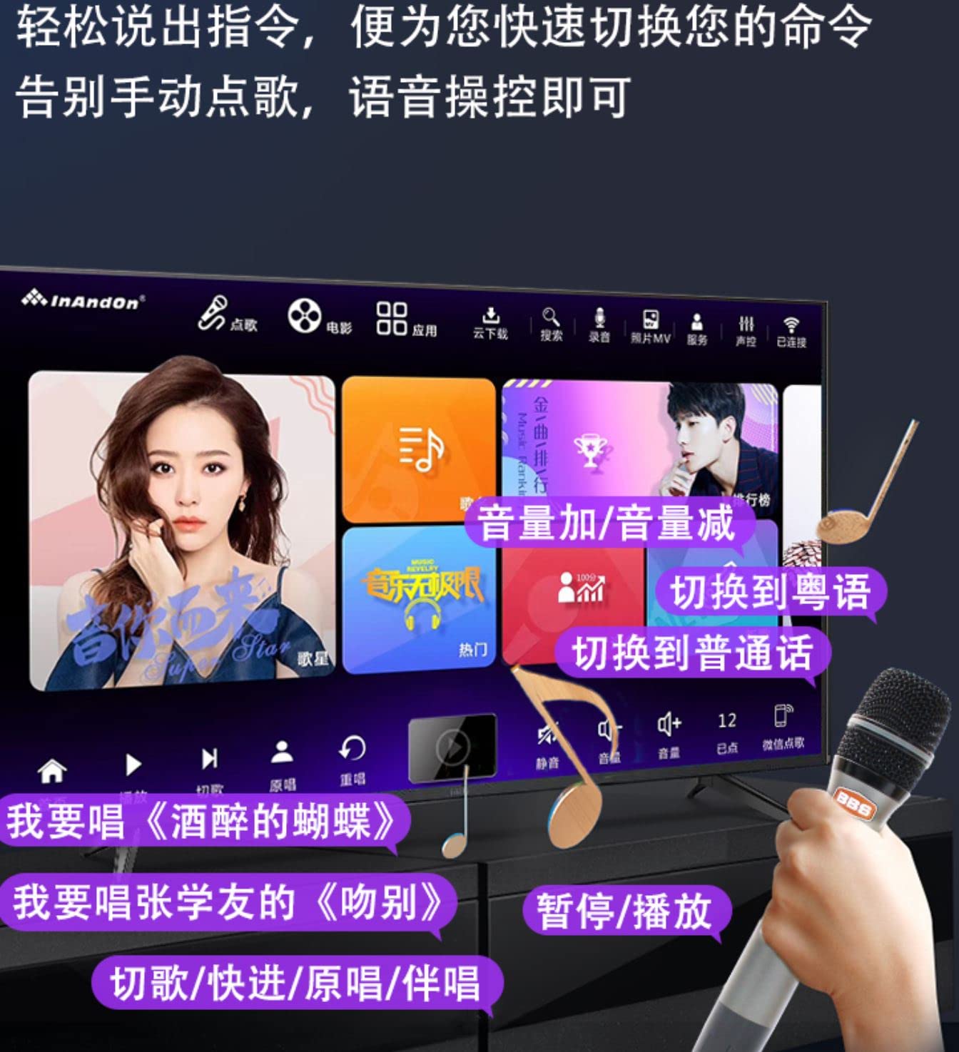 Amazon.com: InAndOn V3 Max All in one Karaoke Player 4T, 15.6
