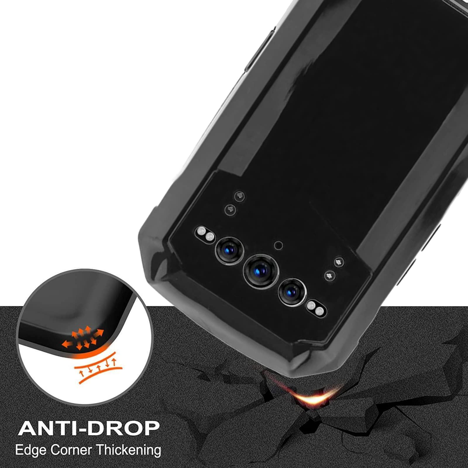 MEMELOKA Cover Trasparente Anti-Ingiallimento + 2 Pellicole Vetro Temperato Per DOOGEE Vmax Plus E Vmax PRO 2024 – Protezione Completa - 2