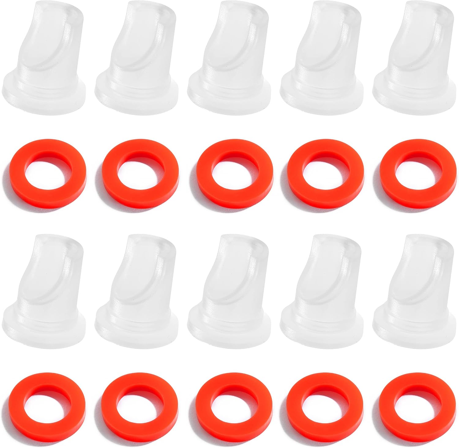 5PCS Beer Keg Coupler Check Valve & 5PCS Beer Washer Gaskets,Gas Check Valves Beer Keg Coupler Accessories Kit for Sankey Couplers D Type Coupler Replacement