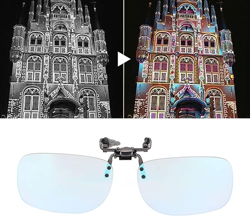 Miniatura 4 de Jiawu Gafas de clip para ceguera roja-verde, lentes correctoras ligeras para hombre y mujer, Claro