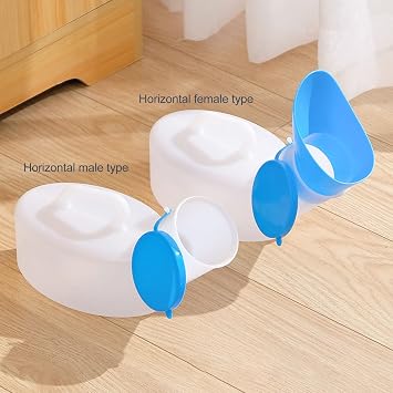 Large Capacity Leakproof Portable Pee Bottle Male Female Urinal for Travel Hospital Elderly Patients (800ml Male)
