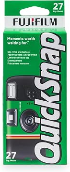 Fujifilm QuickSnap Flash 400 One Time Use 35mm Camera with Flash, 27 Exposures, 5-Pack