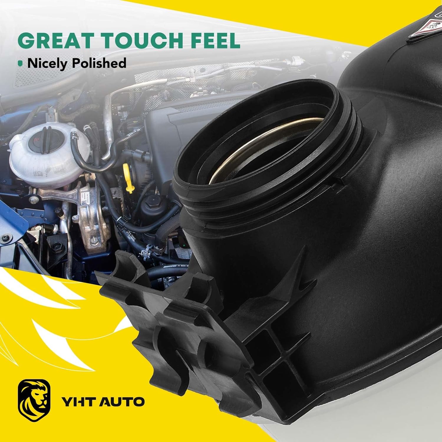 YHTAUTO Engine Coolant Recovery Overflow Reservoir Expansion Tank W/O Pressurized Cap & Sensor For Mercedes-Benz W204 W212 X218 C180 C200 C250 C300 C350 E250 E300 E350 E550 Replace for# 2045000049