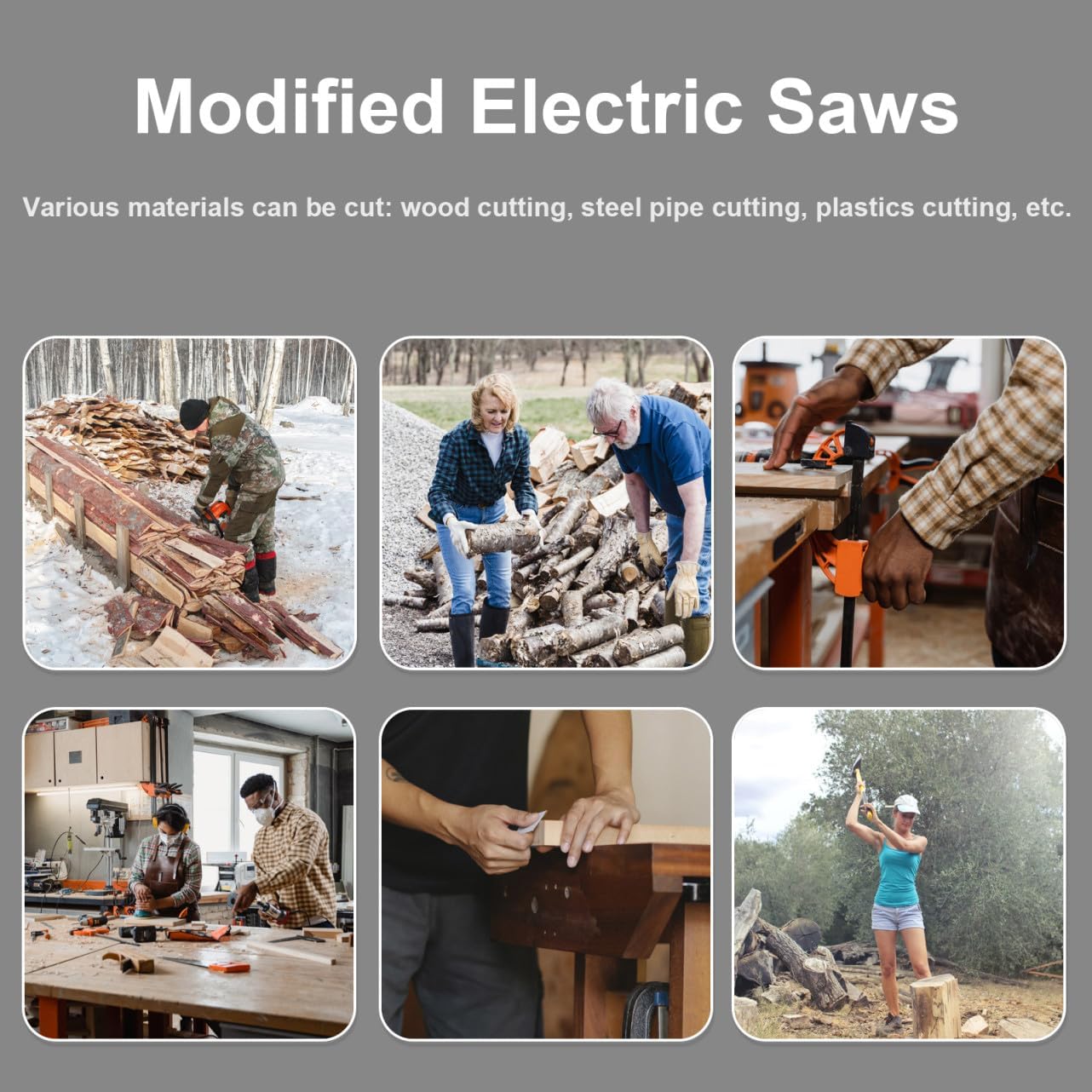 Drill Accessories Power Tool Electric Drill Modified for Chainsaw Woodworking Cutting Tool