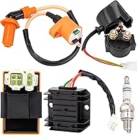 GDDGHS GY6 150cc High Performance Ignition Coil Kit for 50cc-150cc ATV Quad Go Kart Scooter - CDI Box, Regulator, Spark Plug