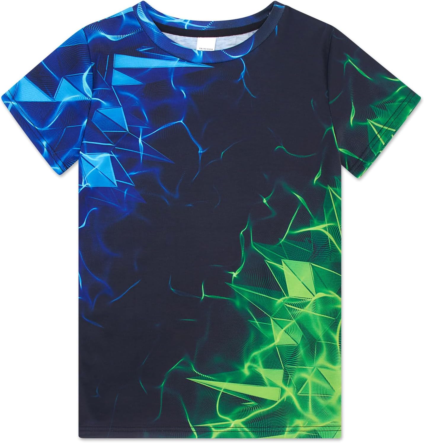 Enlifety Boys Girls T-Shirts 3D Graphic Shirts Kids Cool Short Sleeve Tees Size 4-14T