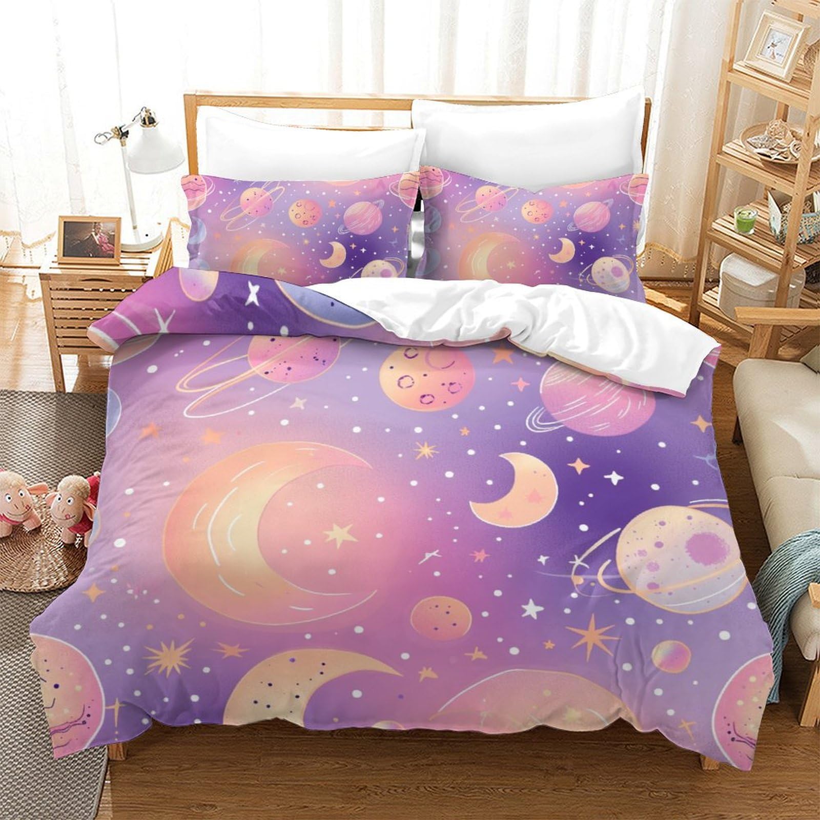 Ensemble de literie lune en microfibre respirante de qualité supérieure