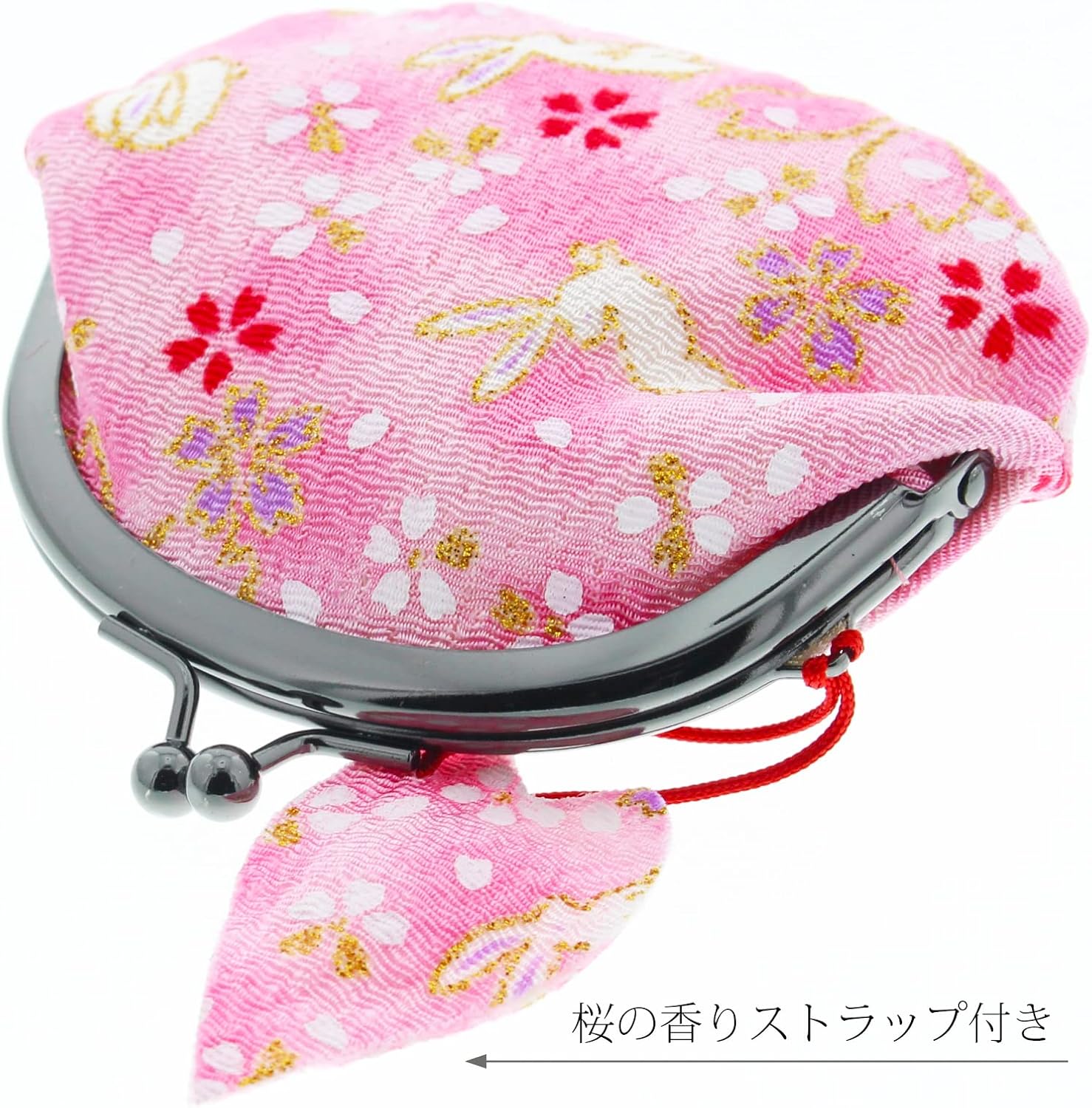 Matsumi Craft Coin Purse Wallet, Sakura Han, Size 2.6, Rabbit, Made in Japan, Approx. 3.5 x 3.7 x 1.2 inches (9 x 9.5 x 3 cm)