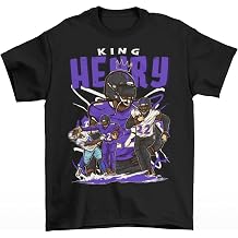 Derrick Henry King Henry Cartoon Style Baltimore T-Shirt