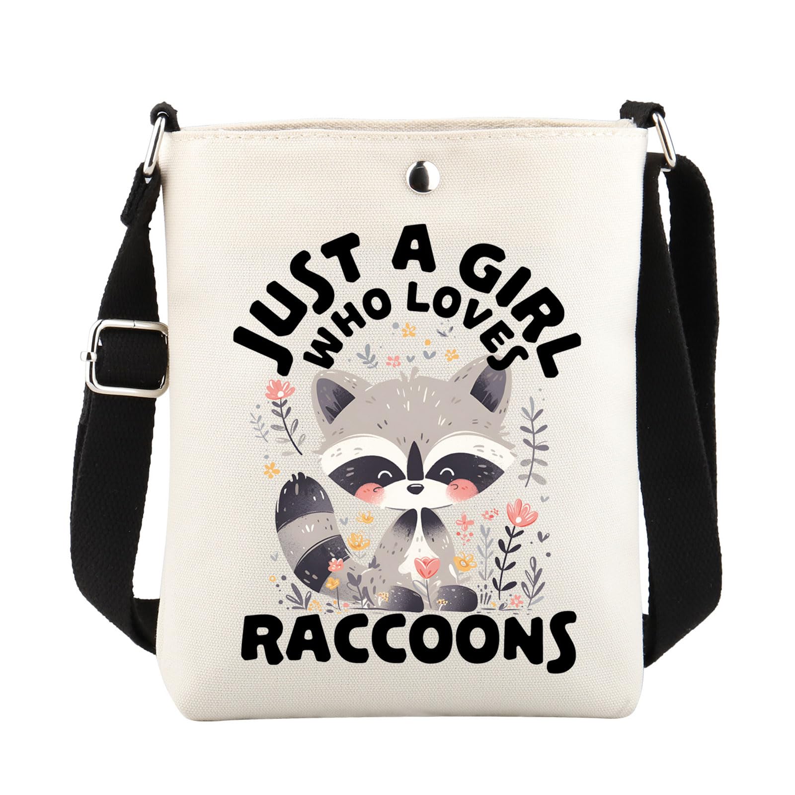 FUSTMW Raccoon Gifts Raccoon Crossbody Bag Raccoon Lover Gifts Raccoon Small Phone Purse with Adjustable Shoulder Strap