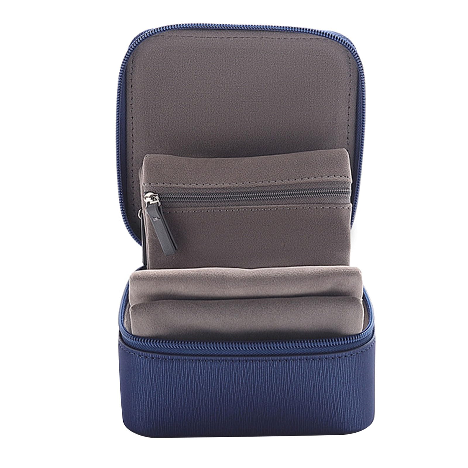 Boîte de rangement pour bijoux portable de voyage à 6 poches et doublure douce