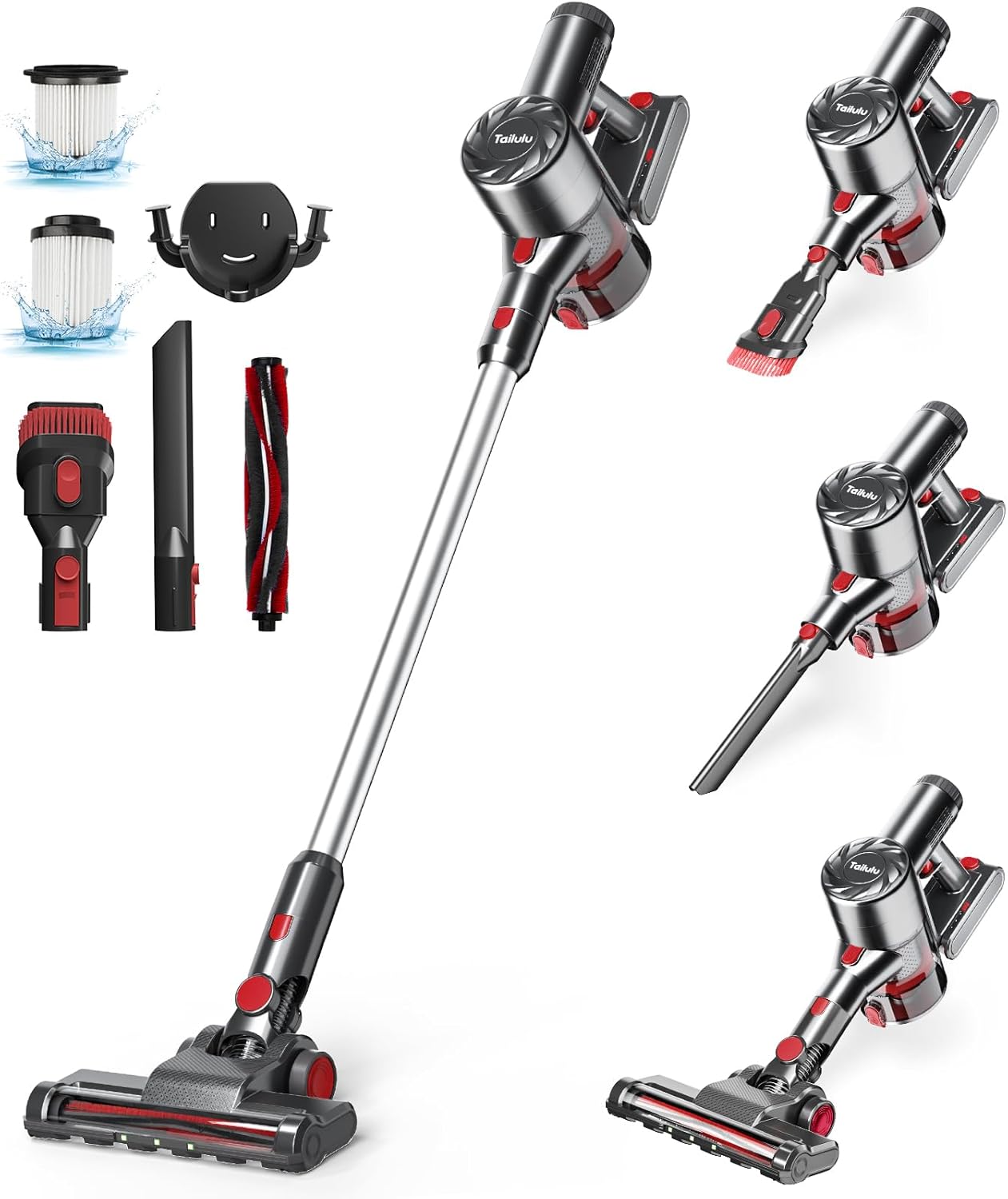 Amazon.co.jp Cordless Vacuum Cleaner, 30,000 Pa, Strong Suction