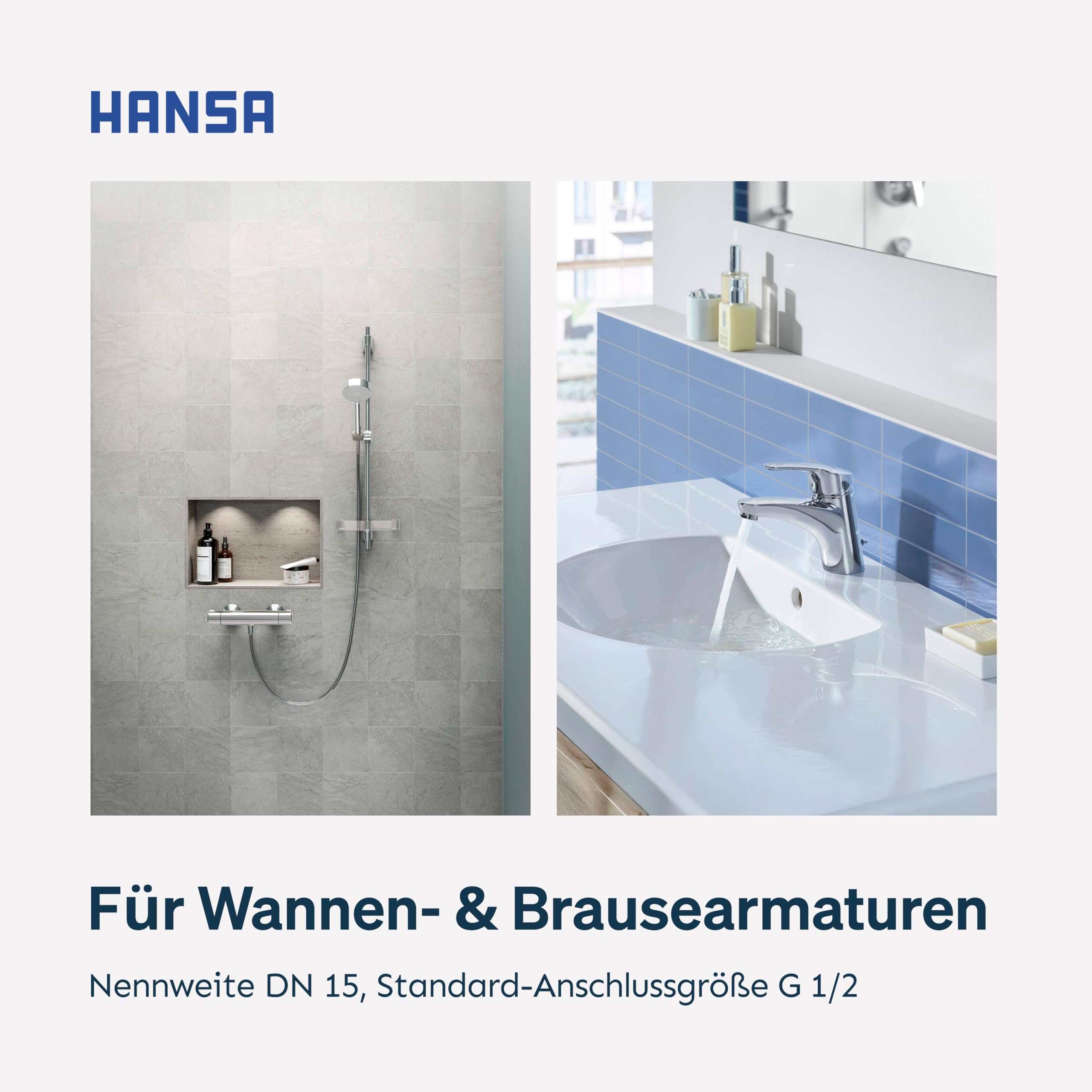 HANSA Thermostatkartusche I Temperatur Regelteil mit integrierter Absperrung & Schmutzfilter I Standard-Anschlussgröße G 1/2, Nennweite DN 15 | Kartusche Messing für Duschthermostat, Dusche Badarmatur