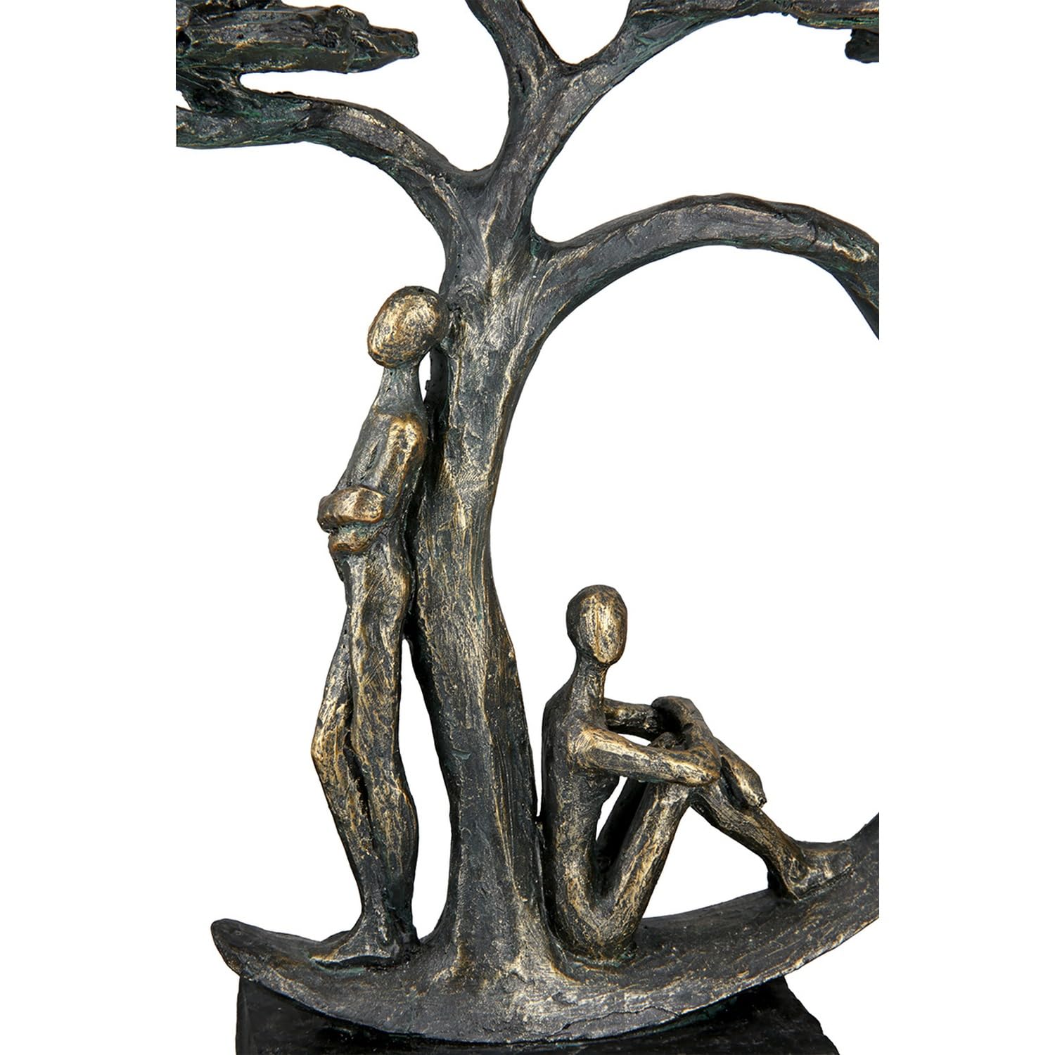 Casablanca Skulptur Shadow, Deko Figur Bronze, Kunstharz Statue Wohnzimmer, Büro Dekoration H. 32 cm x B. 28 cm - Moderne Skulpturen Couple, Liebe, Hochzeit, Valentinstag