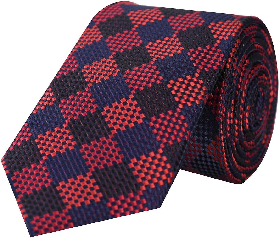 Tiekart Micro Fibre Men Tie-An Interesting Interplay Of Black And Red