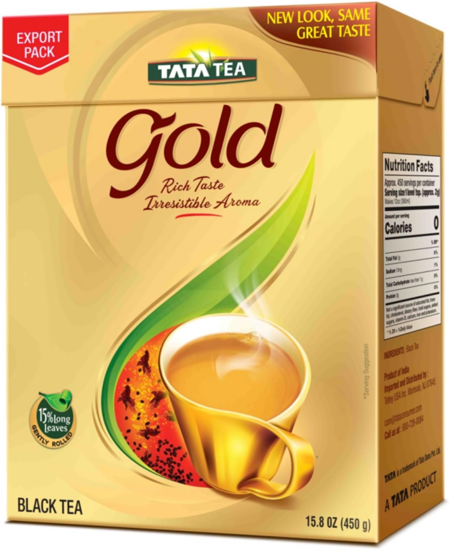 Tata Tea Gold, Black Tea, Pouch, 500g