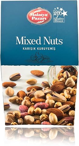 Malatya Pazarı Piramit Kutu Lüks Karışık Kuruyemiş 180 Gr