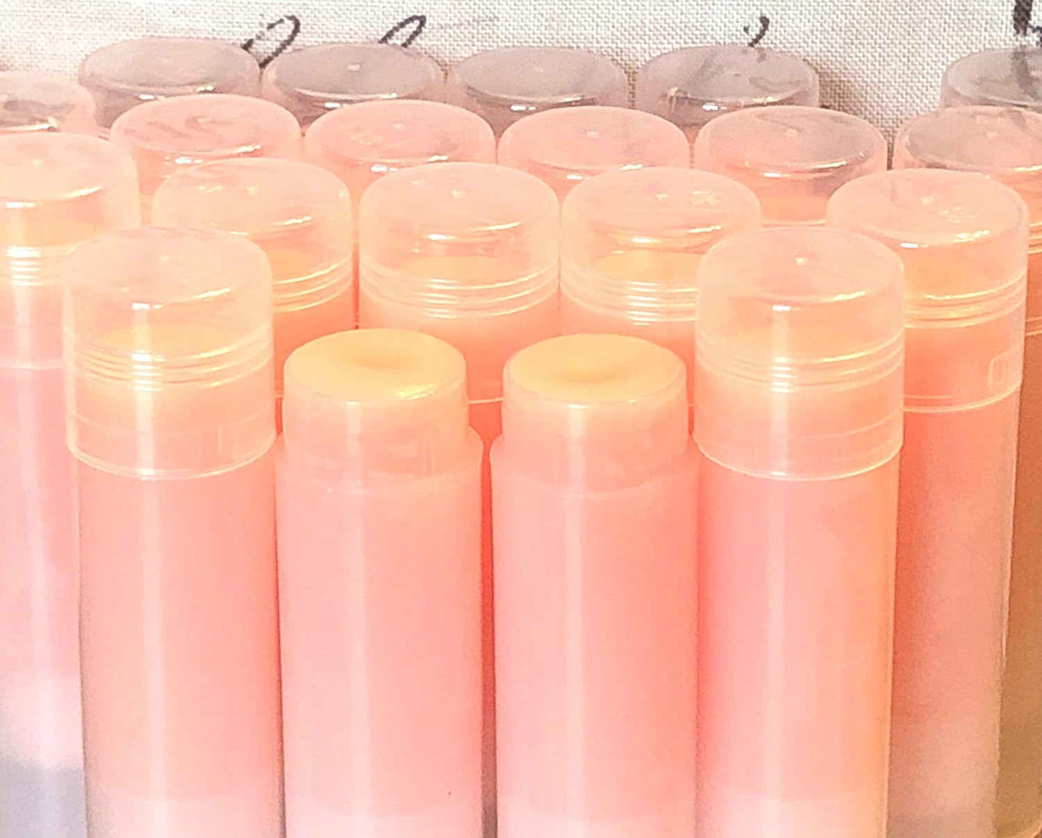 20 PUMPKIN SPICE LATTE Lip Balms in Clear Tubes Unbranded Bulk Wholesale