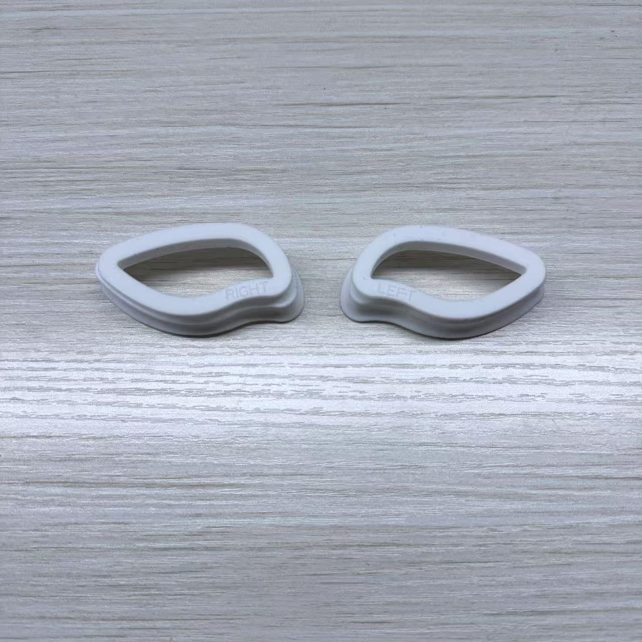 The heightened and thickened silicone eye mask accessory is white, soft and skin-friendly, can block bright light, and is suitable for silicone masks