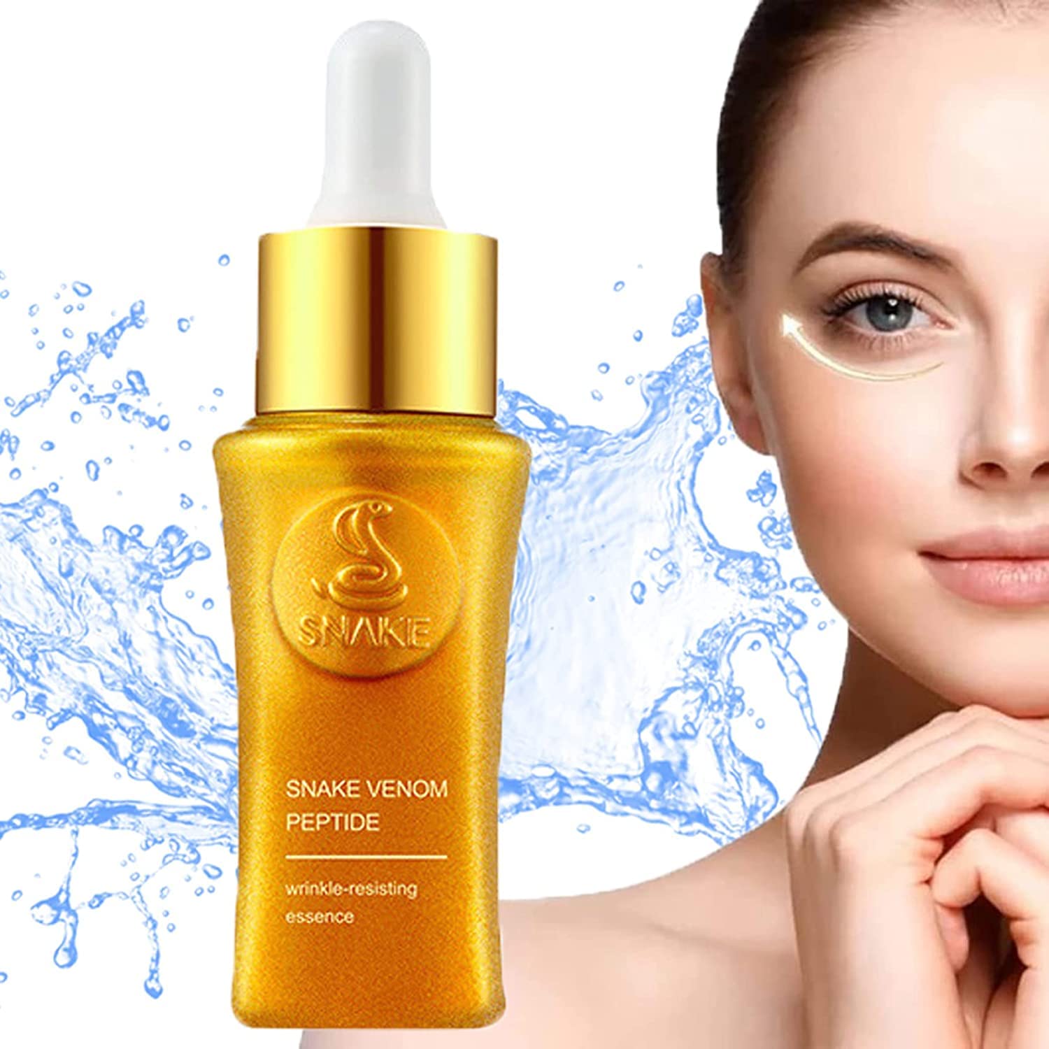 JANGOU Hemiko Snake Venom Peptide Serum, Advanced Deep Anti-Wrinkle Anti Aging Serum, Reduces Wrinkles and Firms Skin, Boost Collagen Recover Elasticity, for All Skin Types (3PCS)