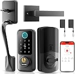 Hornbill Smart Lock for Front Door, Keyless Entry Door Lock with Handleset, Smart Deadbolt Lock for Home/New House, Auto-Lock, Brushed Gold
