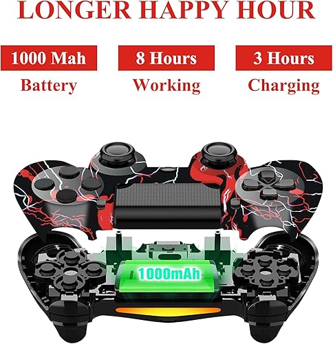 Miniatura 3 de CFORWARD Wireless Controller for Play4SlimProPC,Remote Game Controller,Replacement for Pa4 Gamepad Controller with 3.5m