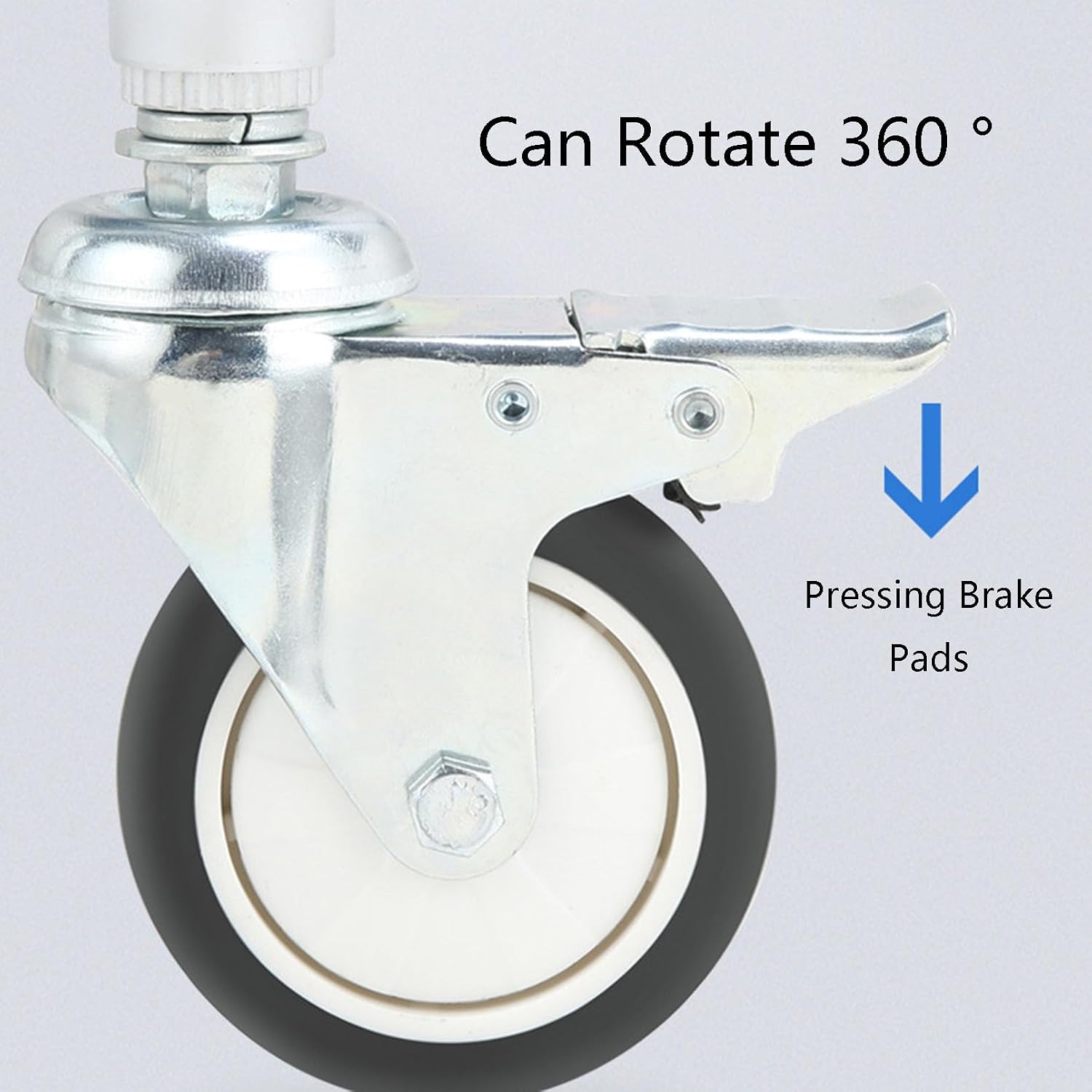 Commode Toilet Chair with Wheels Armrests Footrests Brake System, Wheelchair Folding Stability Sturdy Durable, Shower Chair for Elderly Disabled Comfortable Waterproof Non-Slip