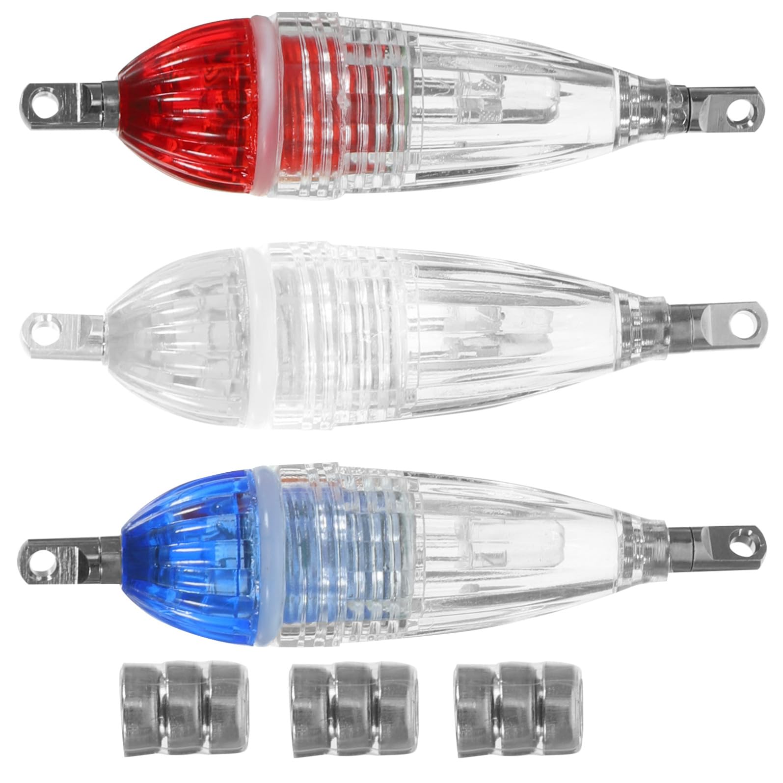 Yardwe 3 Pz Lampada di Pesce Esca da Pesca Luce Accessori per La Pesca Pesca Ha Condotto La Luce Esche Esca da Pesca Lampada Lampeggiante Esche da Pesca PC Resina di Policarbonio