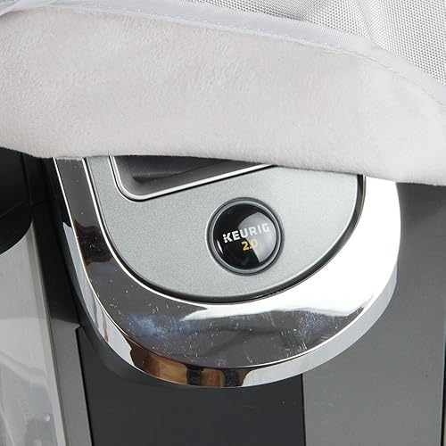 Miniatura 8 de Hermitshell - Cubierta a prueba de polvo con forro de terciopelo suave para cafetera Keurig K500, sistema de preparación individual 2.0 (negro)