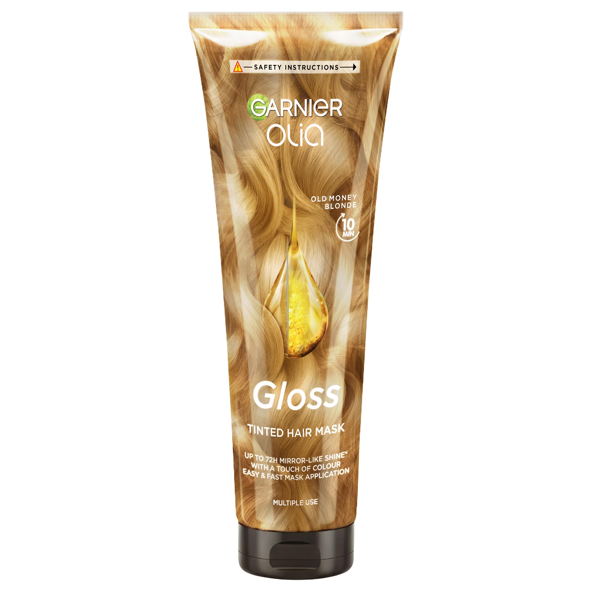 Garnier Olia Gloss - 10 Min Tinted Hair Mask – Old Money Blonde –Up to 72h Mirror-Like Shine* With A Touch Of Colour For Up To 6 Washes** - Corrects Up To 1 Year Of Damage***