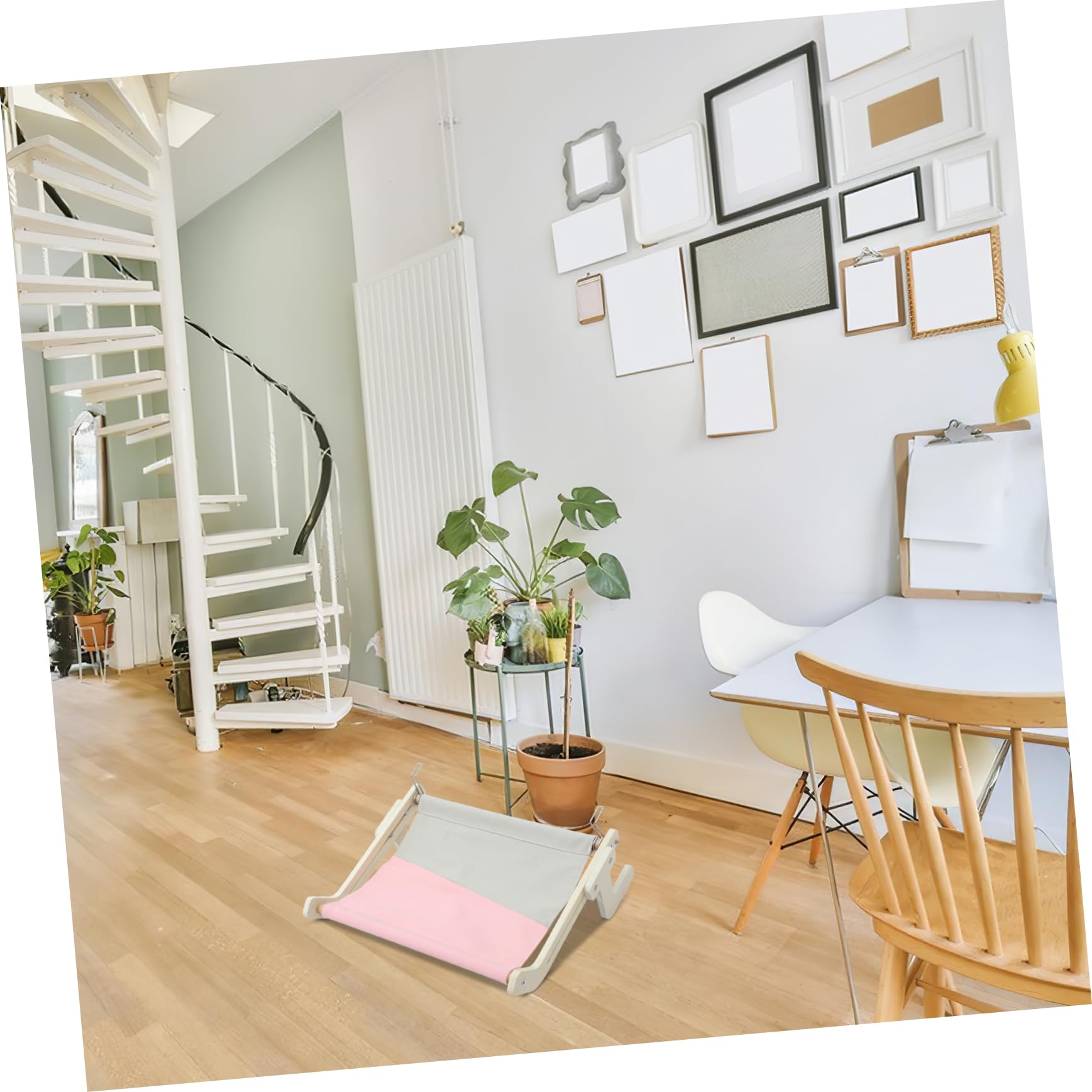 Katzenhängematte für Zuhause Warm und Bequem Verstellbarer Katzen Hängebett Schlafplatz für Kleine Katzen und Haustiere