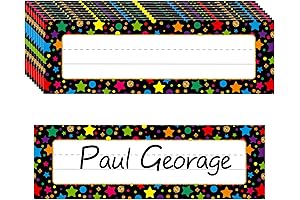 FaCraft Confetti Name Tags for Classroom