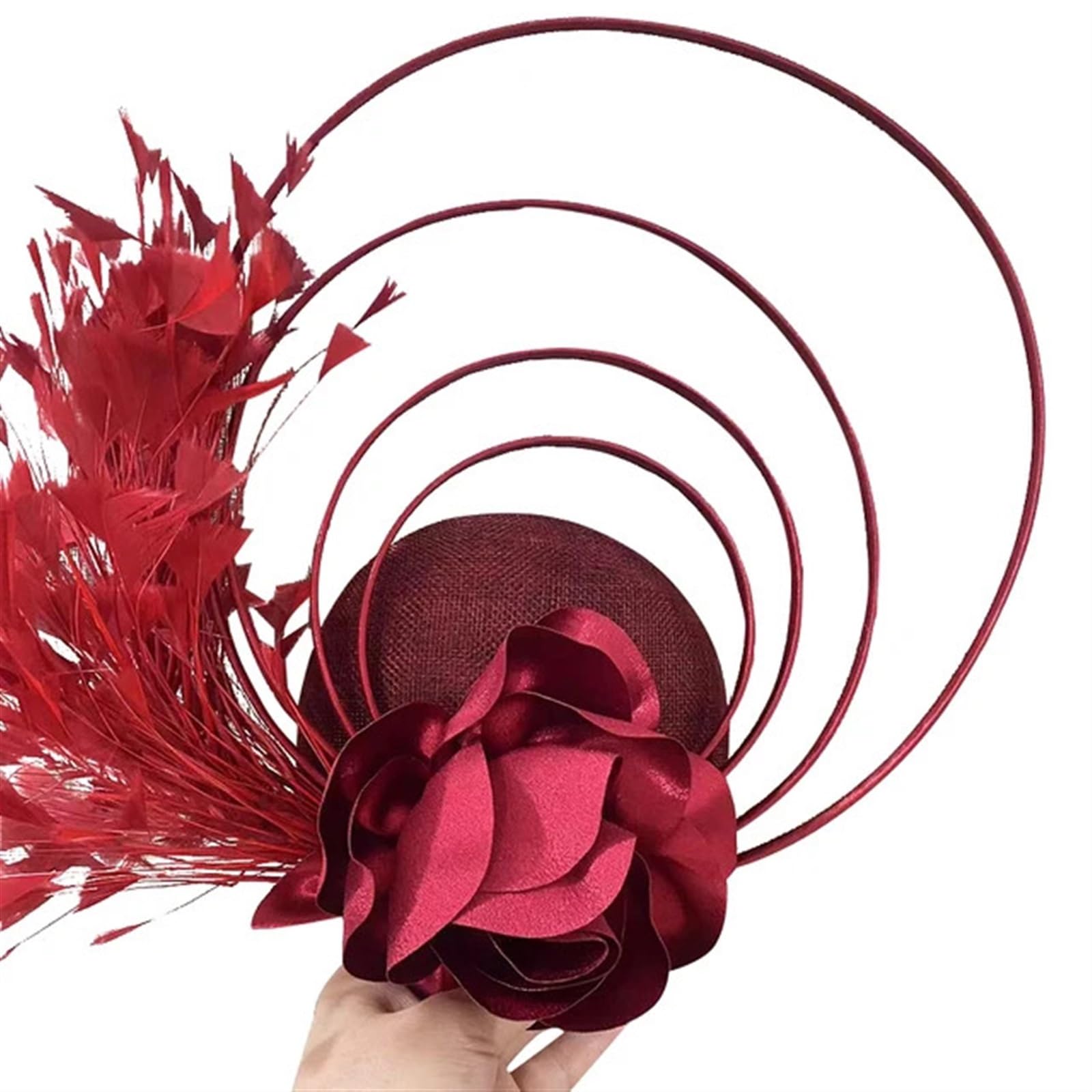 UALXPAO Wedding Hats Race Occasion Fascinator Hats Bowknot Bridal Wedding Church Women Fancy Cocktail Party Multiple Colors for Tea Party,Weddings(Color5)