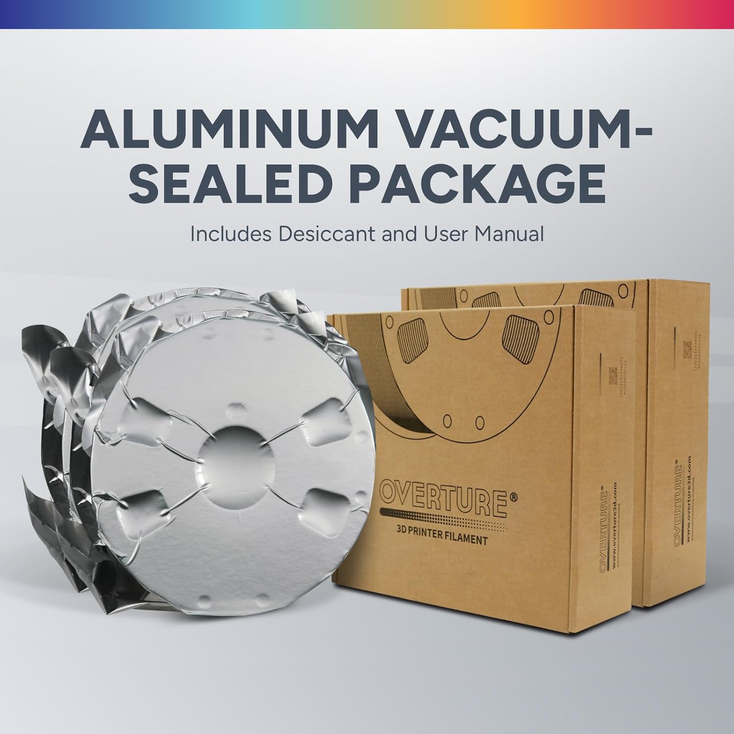 OVERTURE PETG Filament 1.75mm Bundle 2kg, High Speed 3D Printer Filament, Neatly Wound & Clog-Free, 2 Pack 1kg(2.2lbs), Accuracy +/- 0.02mm, Fit Most FDM Printers (Black (2-Pack))