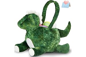 Houwsbaby 15” Plush Dinosaur Easter Basket: Your Perfect Easter Buddy for Egg...
