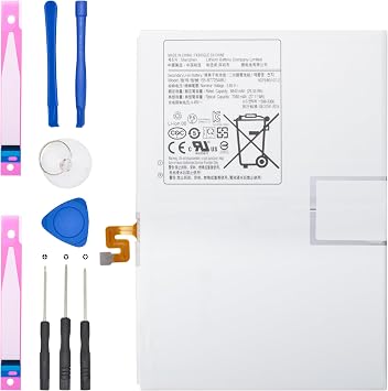 EB-BT725ABU Tablet Battery Compatible for Samsung Galaxy Tab S6 SM-T860 SM-T865 SM-T860N SM-T865N Galaxy Tab S5e SM-T720 SM-T725 SM-T720N SM-T725N 10.5" 2019 3.85V 27.11Wh/7040mAh