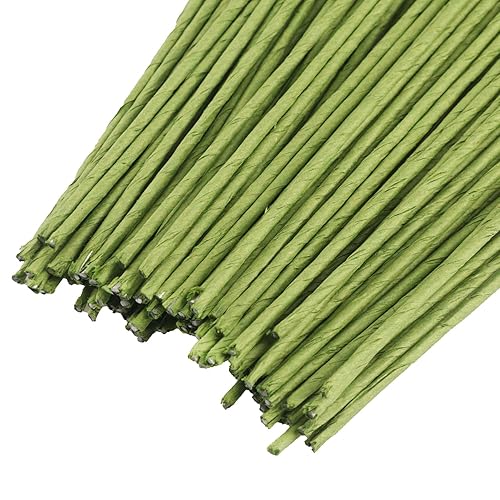 Miniatura 3 de 500 tallos de alambre floral de 16 pulgadas, alambre floral de calibre 14 para cableado de flores frescas, creación de coronas florales,