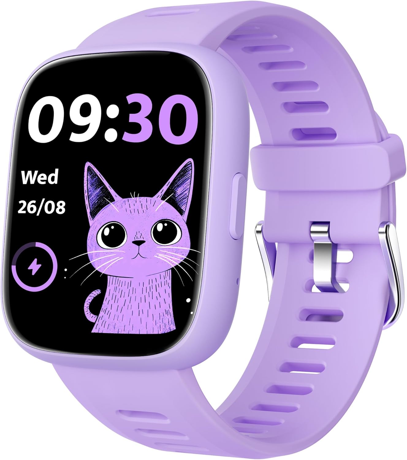 Smart Watch for Kids with Location Tracker (iOS Only), Fitness Tracker with Step Counter, Pedometer, Heart Rate, Sleep Tracker, IP68 Waterproof, Puzzle Games, Kids Watch for Girls 5-12
