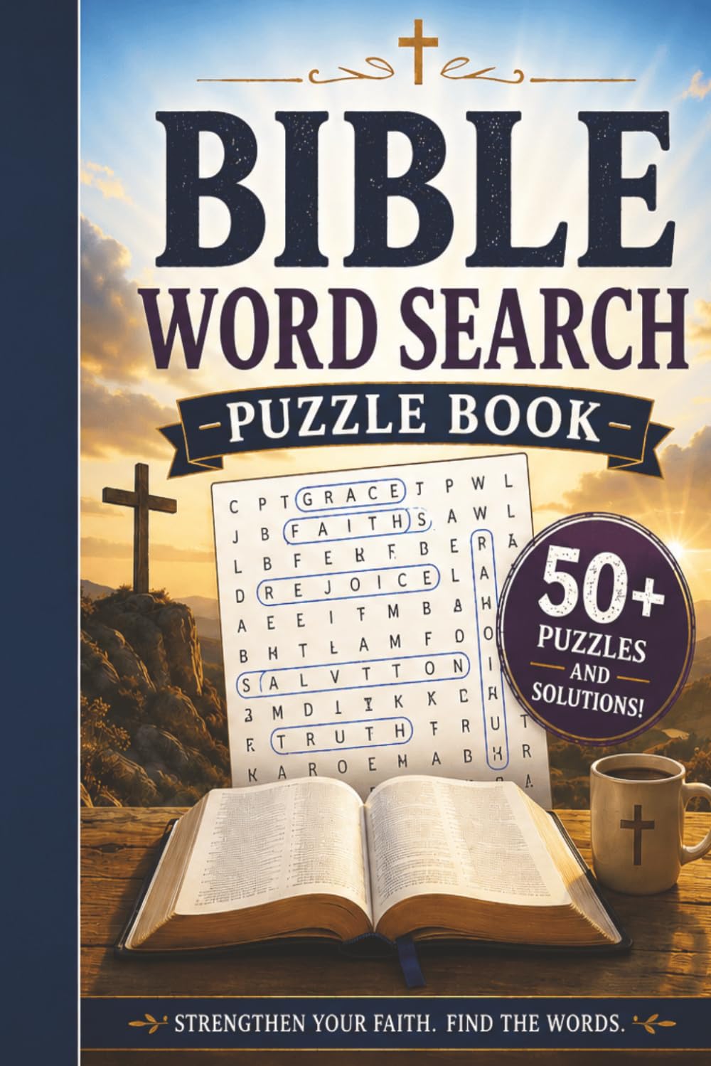 Bible Word Search Puzzle Book: Strengthen Your Faith. Find the Words