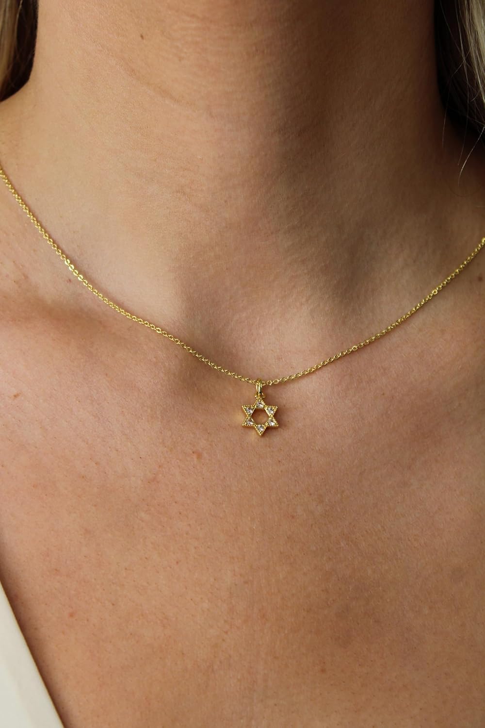 Gold Star of David Necklace for Women | Elegant Jewish Star Pendant | Faith Jewelry for Women | Meaningful Jewelry | Star of David Necklace - Image 2