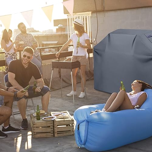 Miniatura 4 de Funda para parrilla de barbacoa 600D, resistente e impermeable, a prueba de rayos UV, polvo y rasgaduras, cubiertas para parrilla Weber, Brinkmann,