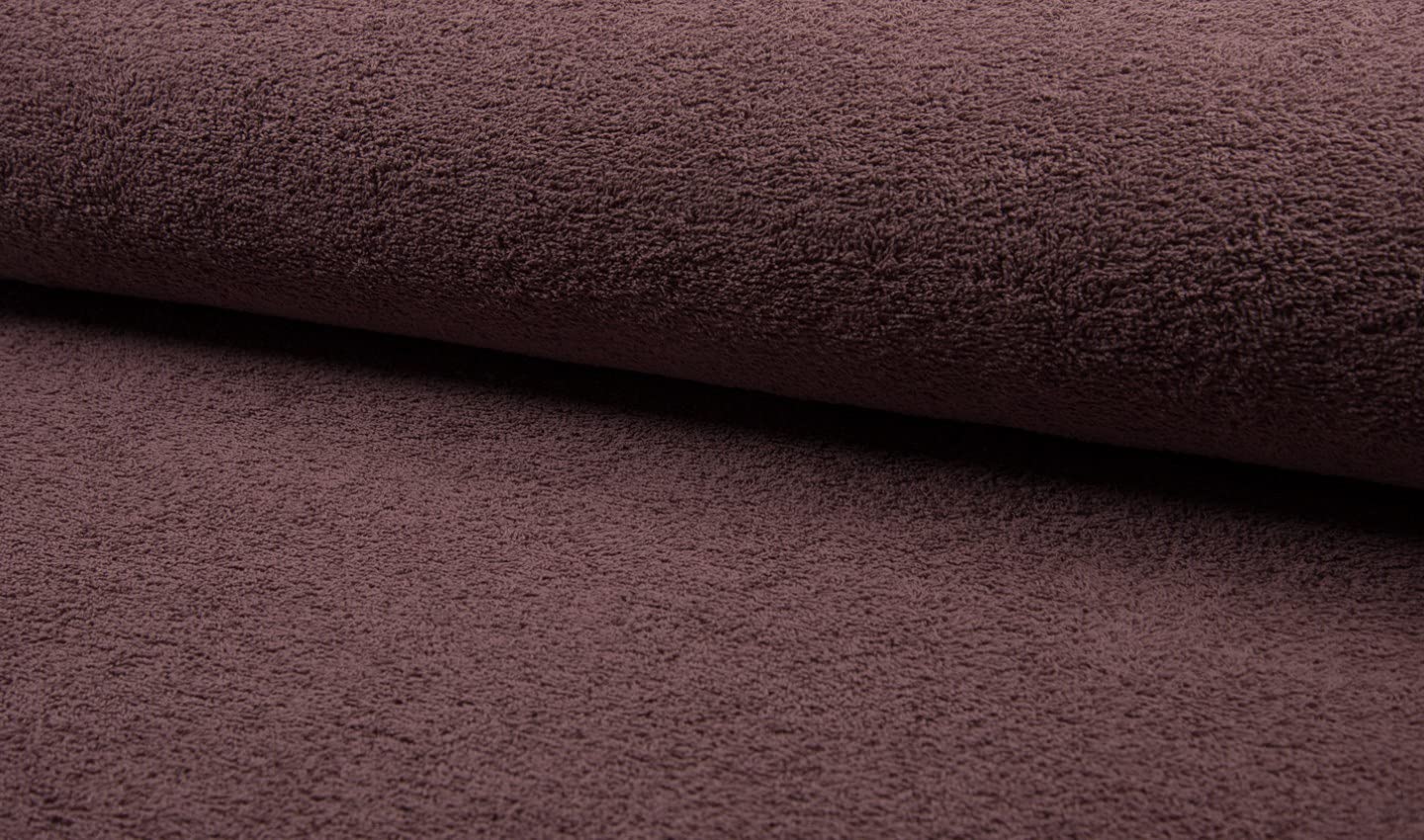 Tissu double face coton éponge mauve pour cape de bain