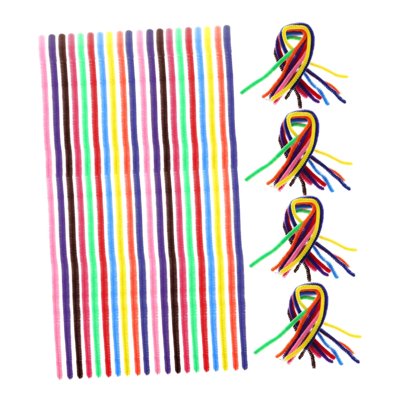 SEWACC 300Pcs Thick Chenille Stems Pipe Cleaners for Crafting DIY Art Supplies Versatile Craft Projects Efficient Pipe Cleaning for Creative Decorations