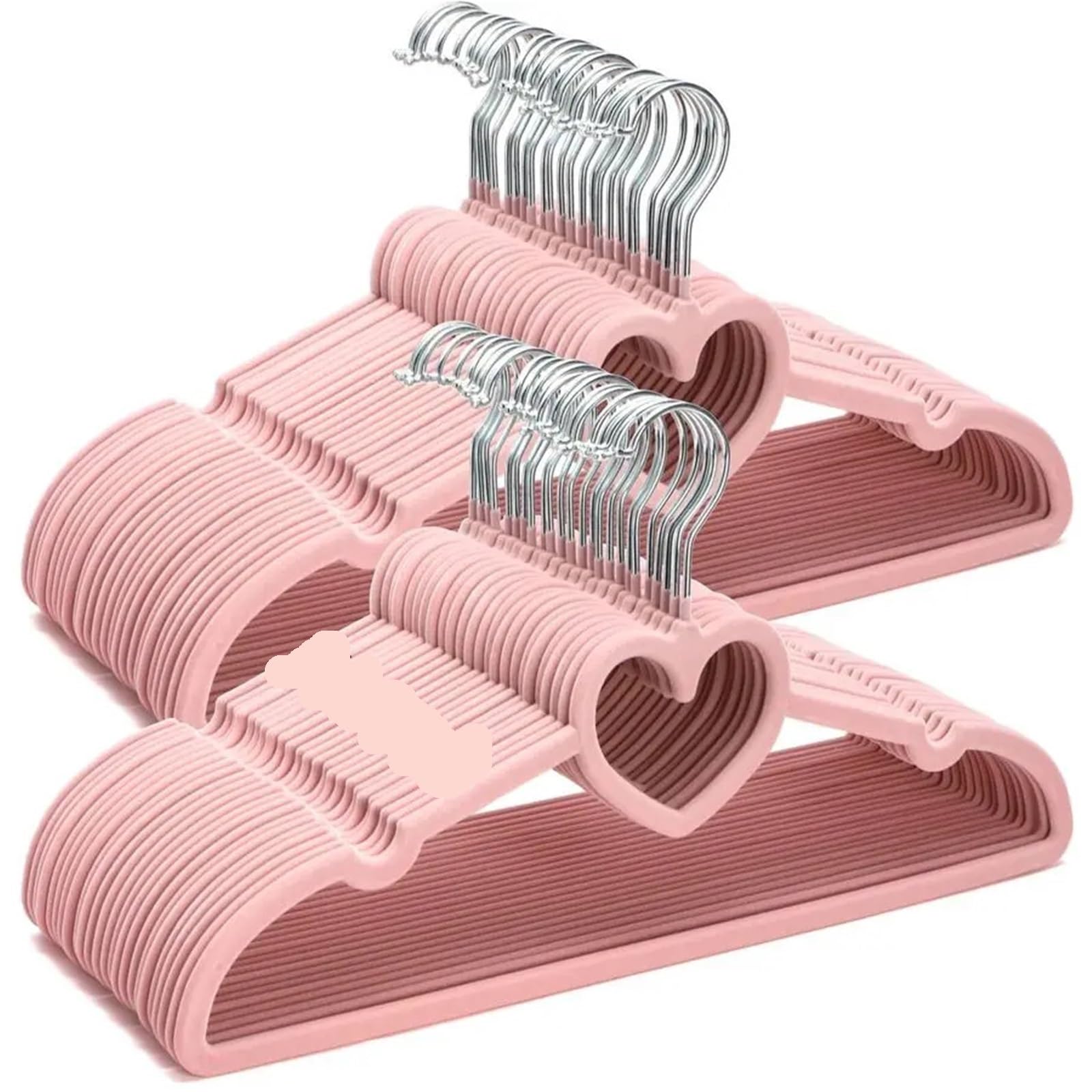 Hanger 50 Pack Pink Velvet Hangers NonSlip Clothes With 360 Degree Rotating Hook Adult Hange