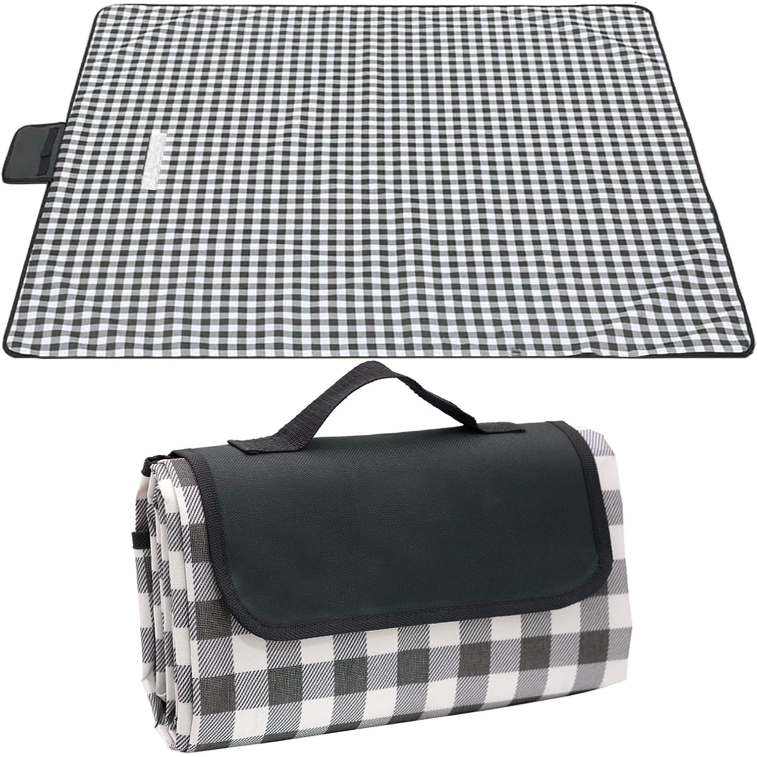 Couverture de pique-nique anti-sable et étanche tapis pliable lavable 200x150cm avec poignée de transport