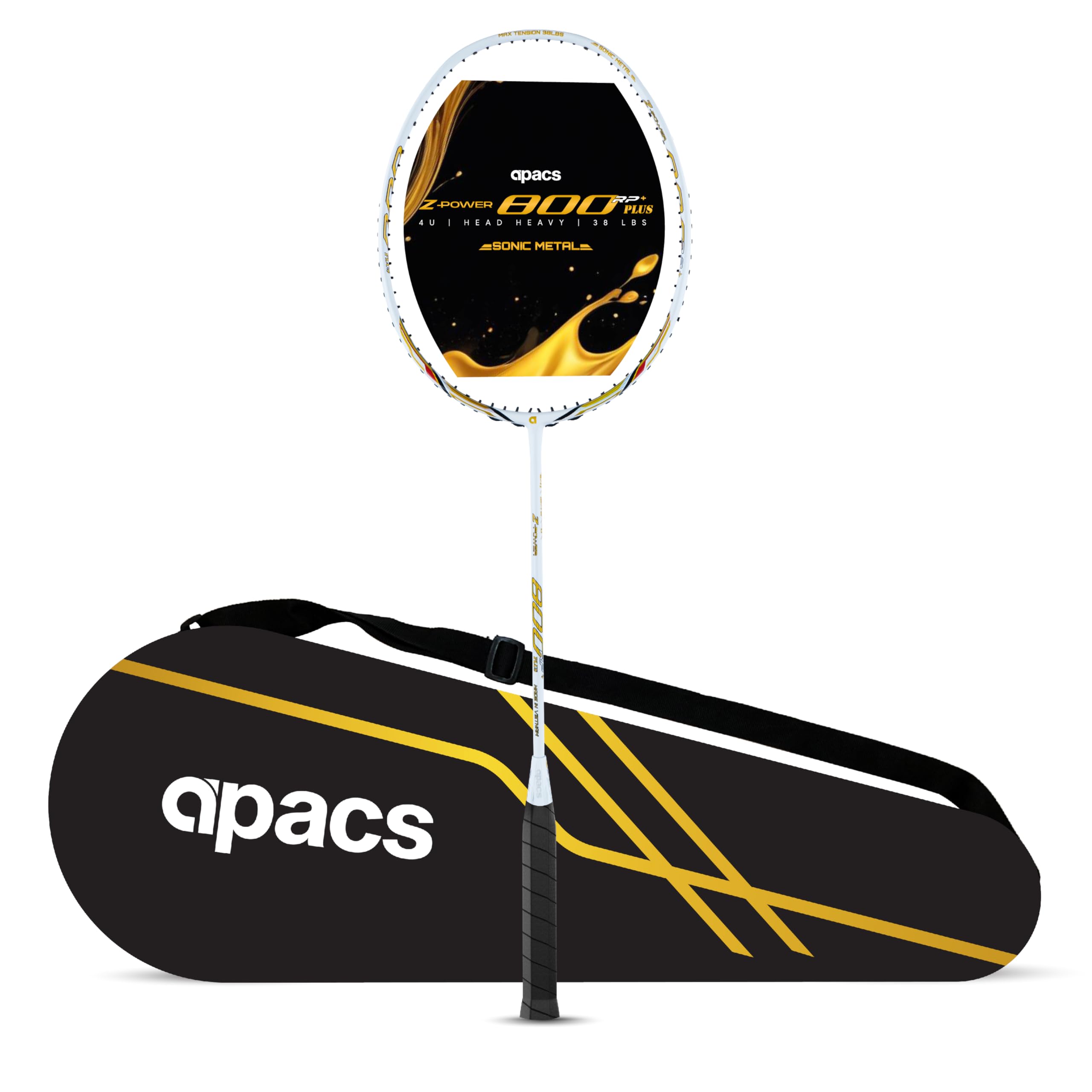 Apacs Z-Power 800 RP+ (38 LBS, Unstrung) Made in Vietnam | 4U Head