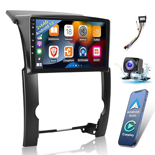 EKAT [2+64G] Car Radio for Kia Sorento 2009 2010 2011 2012, 10.1 inch Android 13 Touch Screen Sorento Stereo, Carplay/Android Auto/EQ Audio/SWC/Bluetooth/26 Ul Desktop Themes