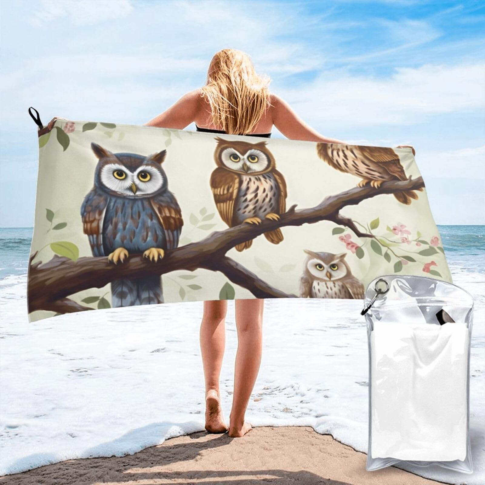 Serviette de plage microfibre compacte et douce 80x160cm contre drap mouillé
